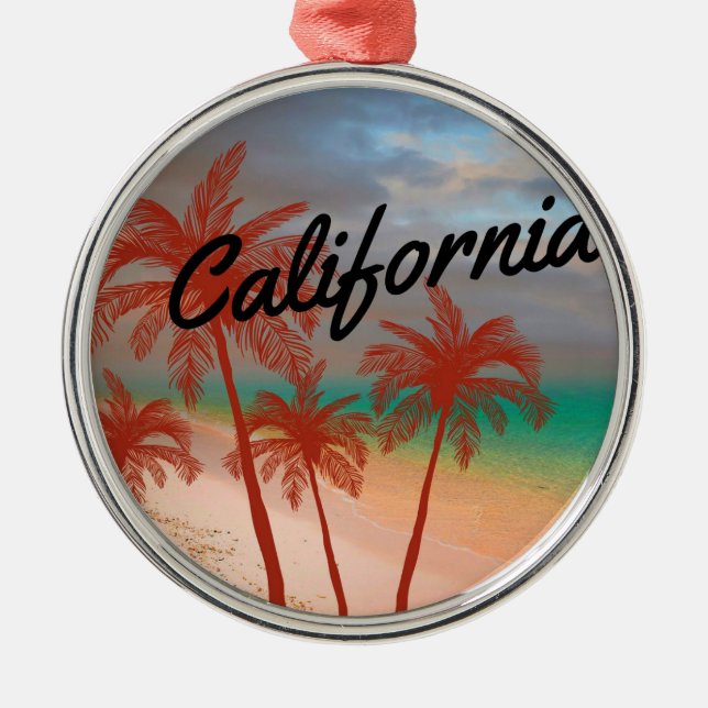 California Metal Ornament (Front)