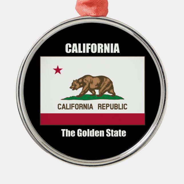 California Metal Ornament (Front)