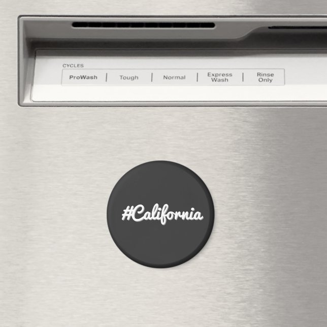 California Minimalist Design - Travel Lovers Magnet (In Situ (Dishwasher))