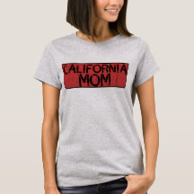 California Mom distressed sign badge funny