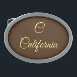 California Monogram Belt Buckle<br><div class="desc">California Dreaming Monogram designed wallet</div>