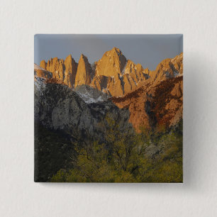 California, Mount Whitney, Inyo National Forest 3 2 Inch Square Button