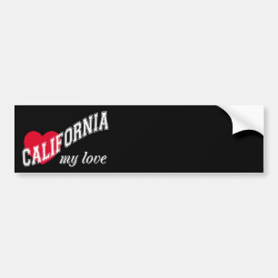 California my love bumper sticker