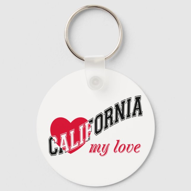 California my love keychain (Front)