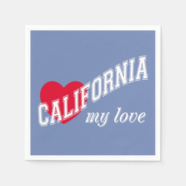 California my love napkin (Front)