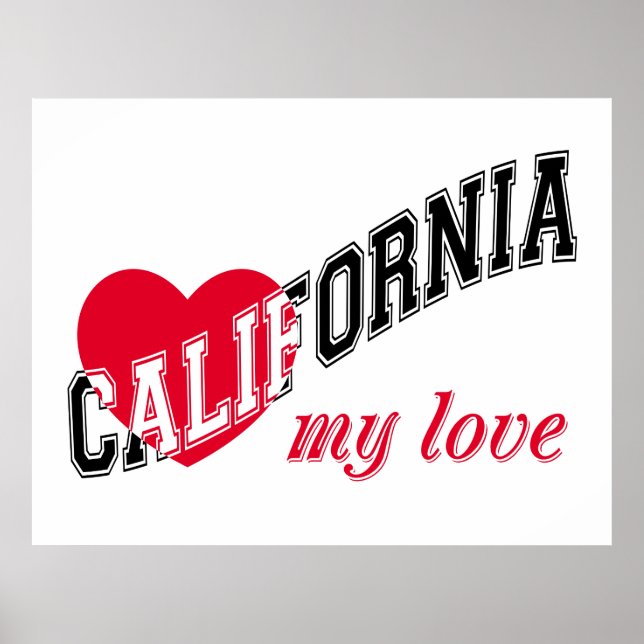 California my love poster (Front)