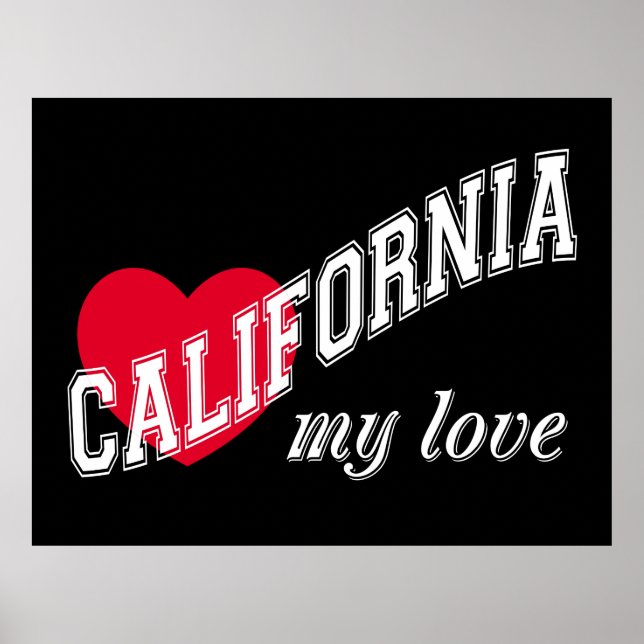 California my love poster (Front)
