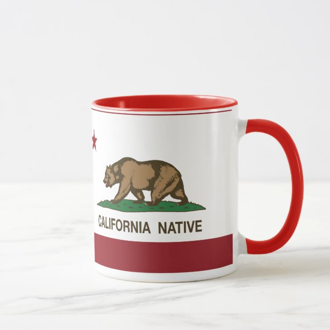 California Native Republic Flag Mug (Right)