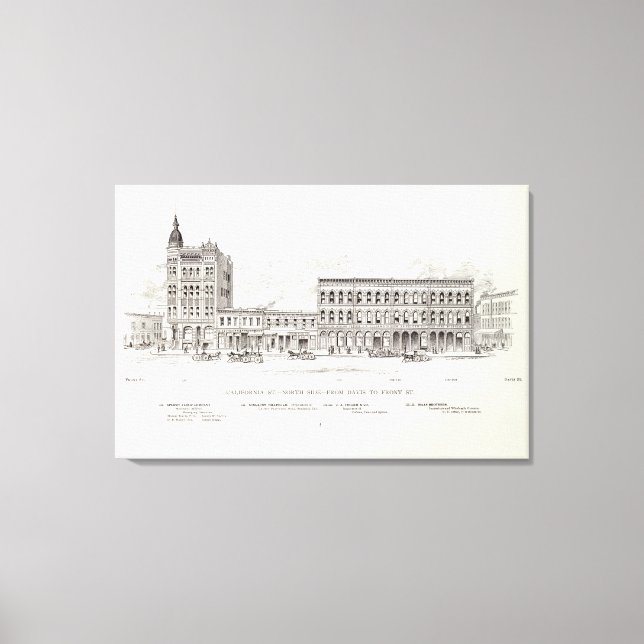 California North side Davis and Front Canvas Print (Front)