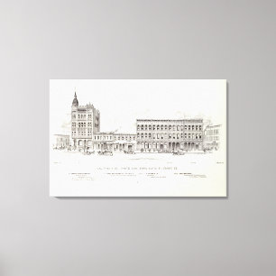 California North side Davis and Front Canvas Print