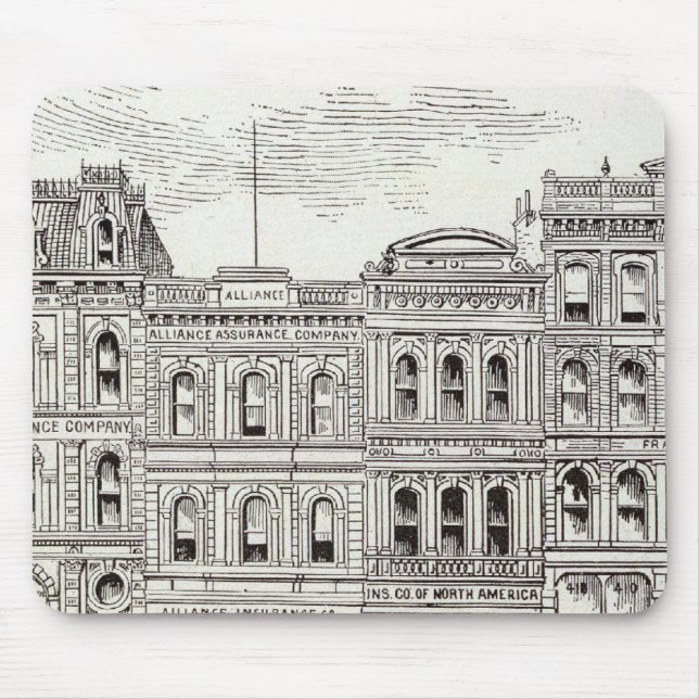 California North side Sansome and Leidesdorff Mouse Pad (Front)