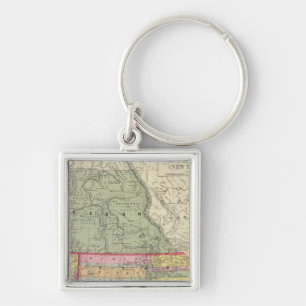 California, Oregon, Utah, New Mexico 2 Keychain