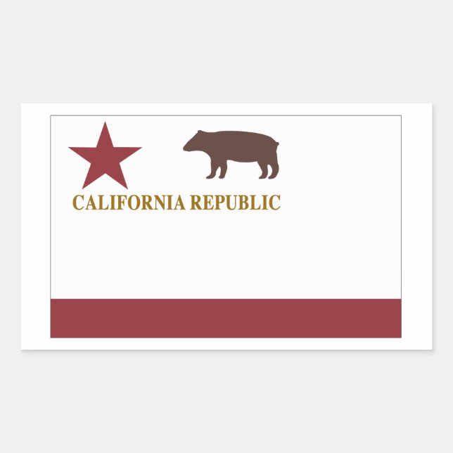 California Original State Flag Sticker (Front)