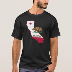 California Outline and Flag T-Shirt