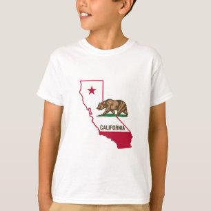 California outline and flag T-Shirt