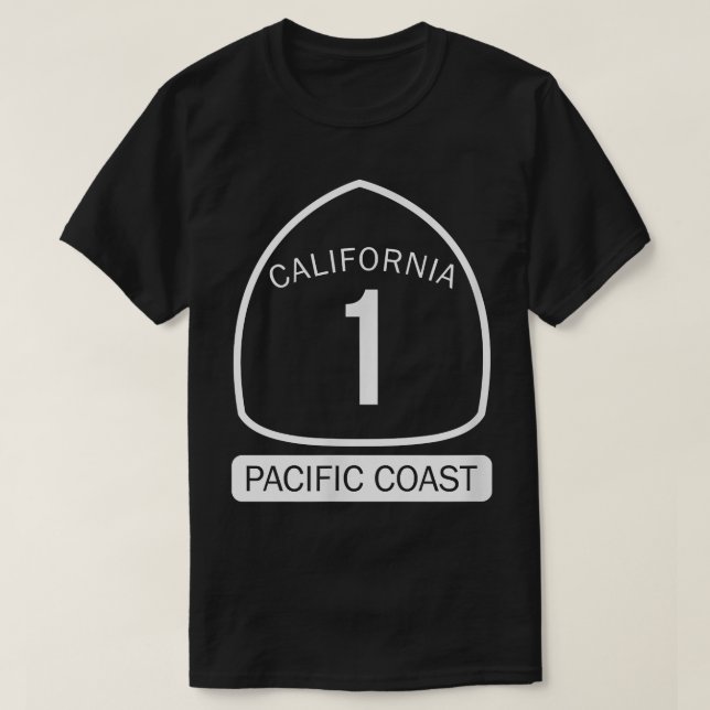 California Pacific Coast Highway 1  T-Shirt (Design Front)