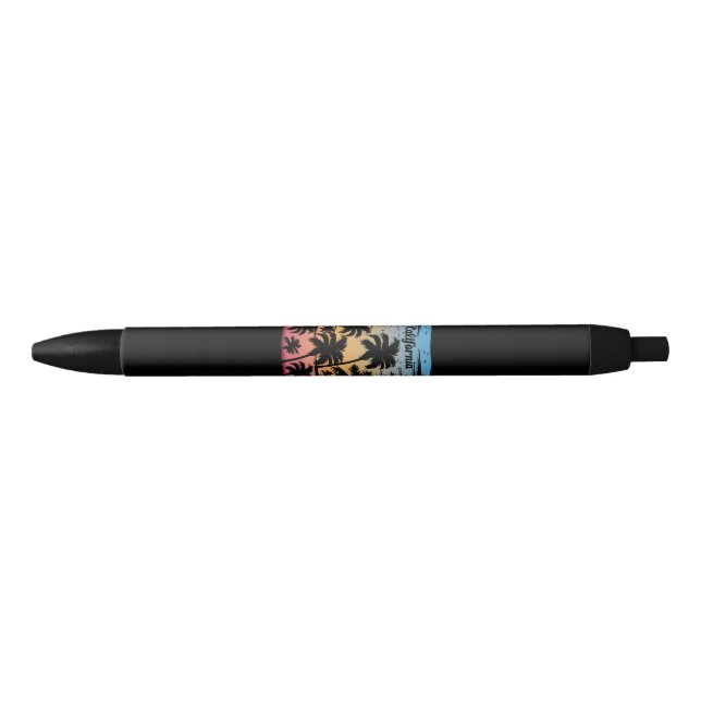 California Palm Tree Black Ink Pen (Front)