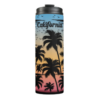 California Palm Tree Thermal Tumbler