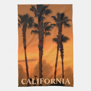 California Palm Trees Gold Coast MoJo Kitchen Towe Towel