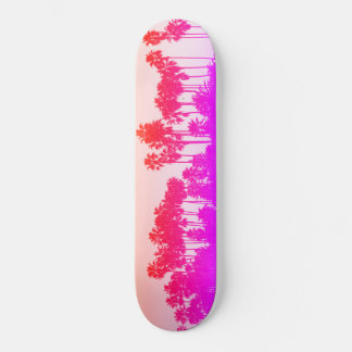 California Palms Skateboard Sunset COLOR!