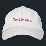 California Personalized Adjustable Hat<br><div class="desc">Create your own adjustable hat on Zazzle.com. Use the design tool to upload your art, designs, or picture to create a one of a kind adjustable hat! You can also add text using professional fonts & see a preview of your creation! Zazzle's simple to personalize adjustable hat has no minimum...</div>