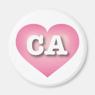 California Pink Fade Heart - Big Love Magnet