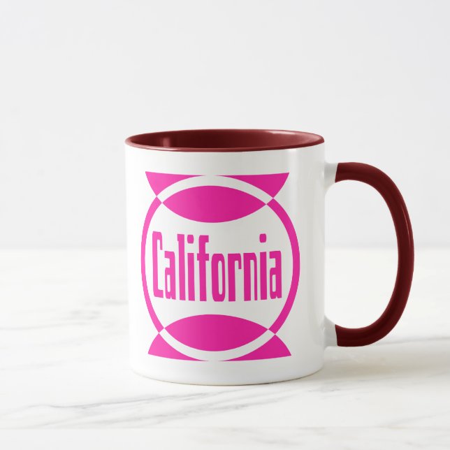 California Pink Logo Design #1 Mug Cup (Right)
