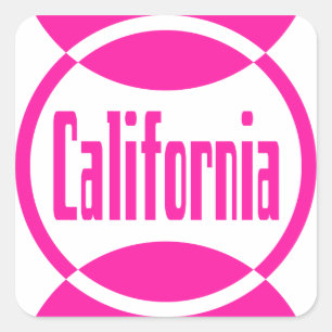 California Pink Logo Design #1 Sticker