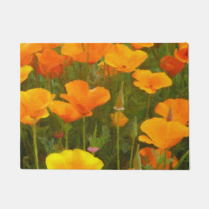 California Poppies Art Doormat