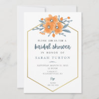 California Poppies Bridal Shower