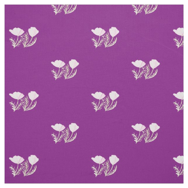 California poppies fabric (Swatch)