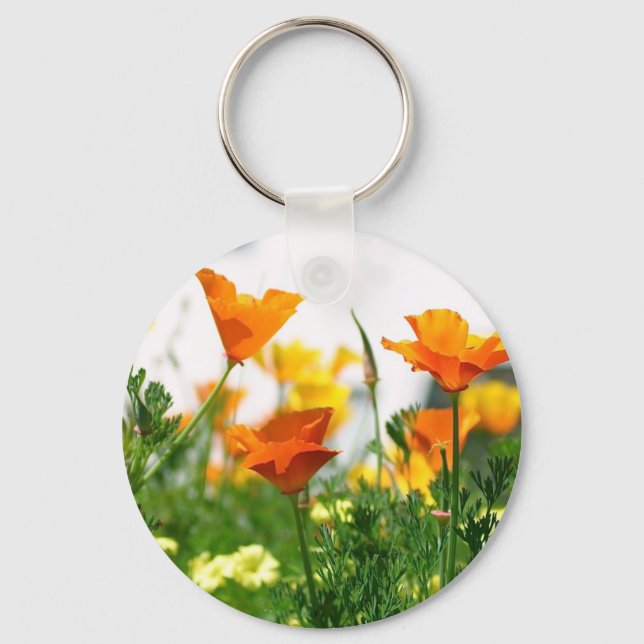 California Poppies Keychain (Front)