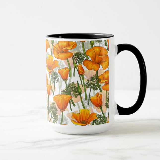 California poppies mug (Right)
