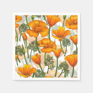 California poppies napkin