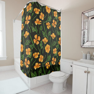 California poppies, summertime flowers, orange wil