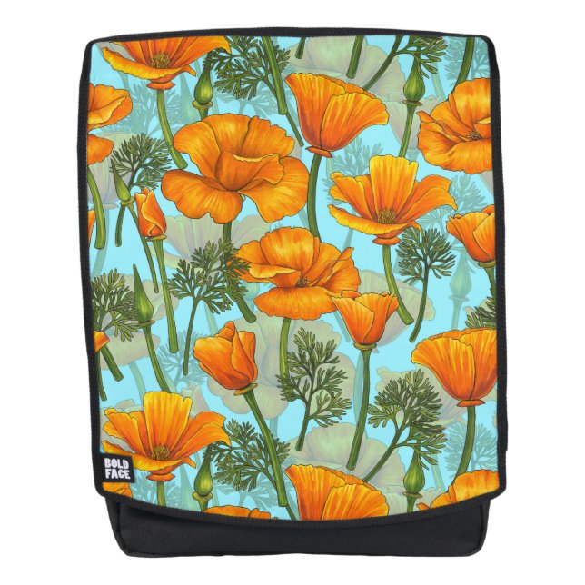 California poppy backpack (Front)