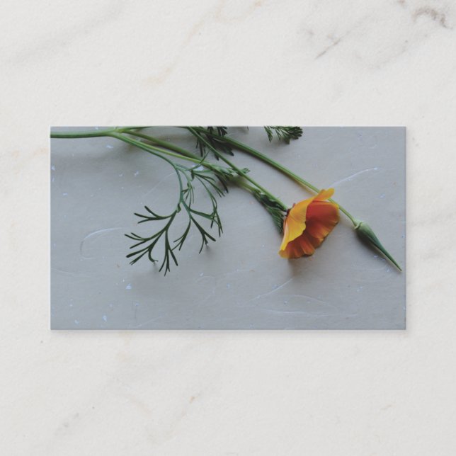 California poppy business card (Front)