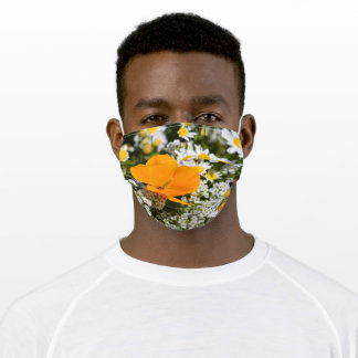 California Poppy Cloth Face Mask