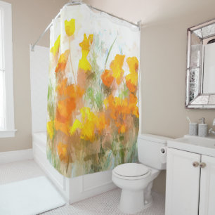 California Poppy Impressionistic Art