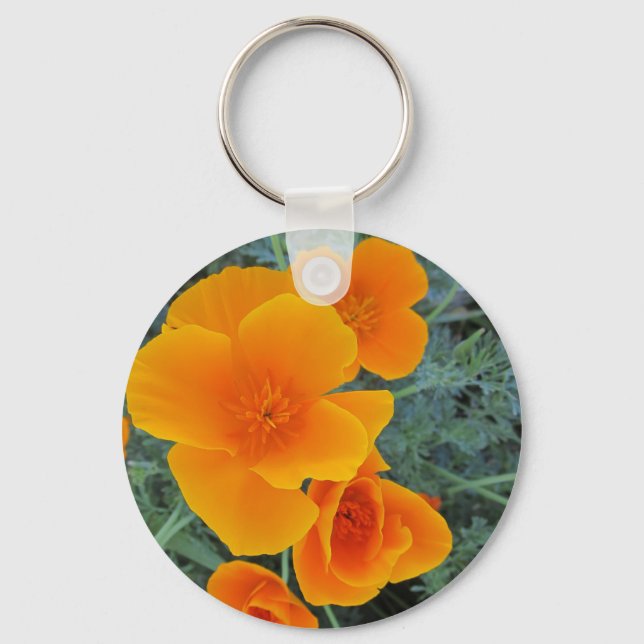 California Poppy Keychain (Front)