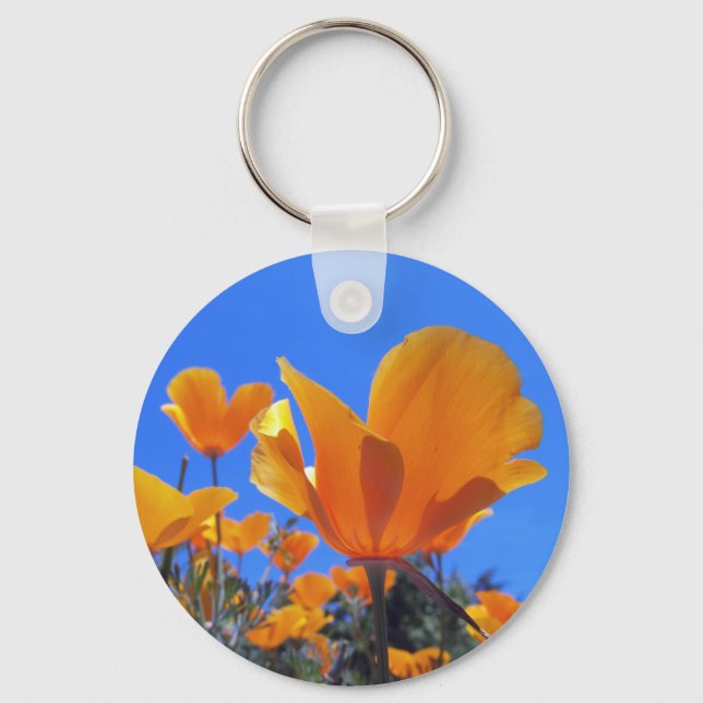 California Poppy Keychain (Front)