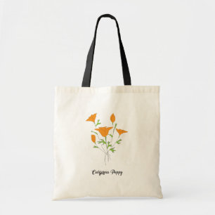 California Poppy Minimalist Tote Bag