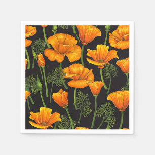 California poppy napkin