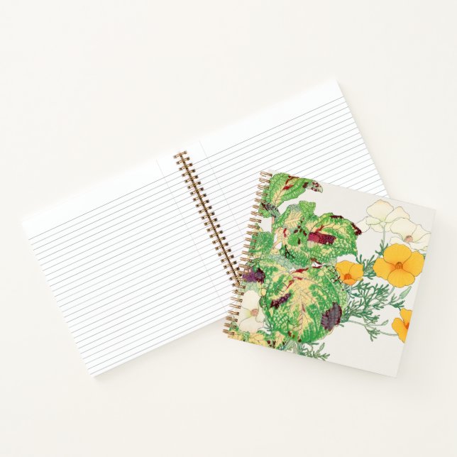 California poppy notebook (Inside)