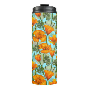 California poppy thermal tumbler