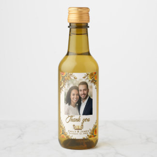California Poppy Wedding Sanitizer Label