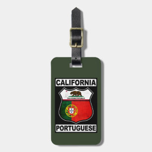 California Portugues American Luggage Tag Template