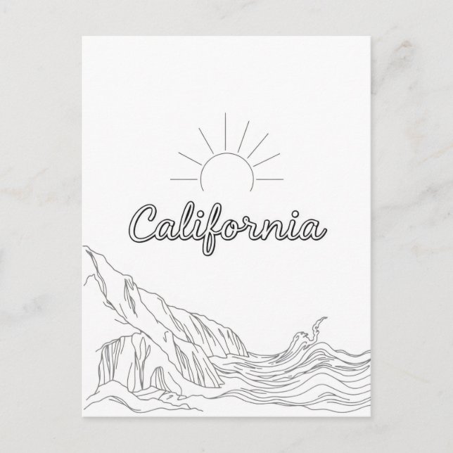 California postcard (Front)