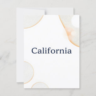 California Postcard – Bold Centred Typography