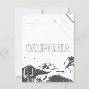 California Postcard – Bold Centred Typography